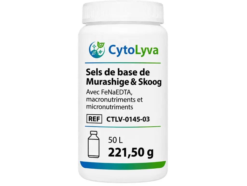 [CTLV-0145-03] Murashige & Skoog basaalzout met FeNaEDTA, macronutriënten en micronutriënten