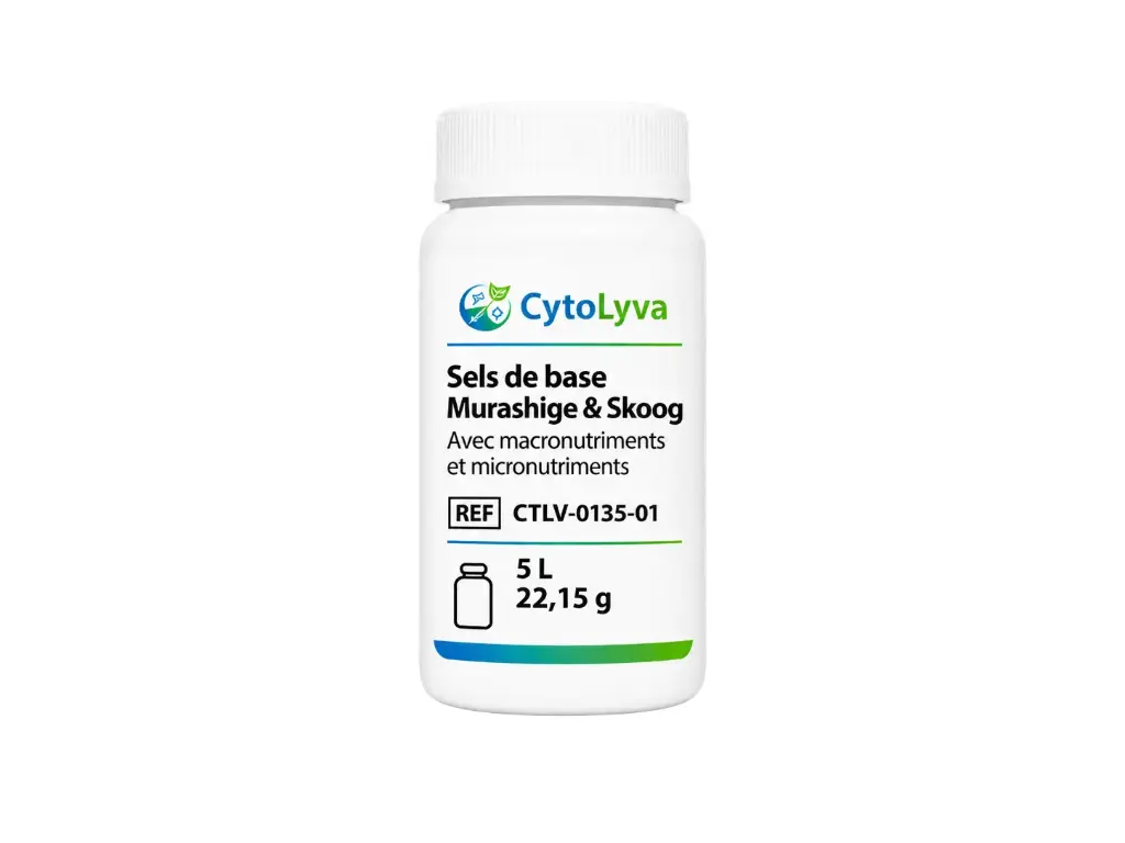 [CTLV-0135-01] Sels de base Murashige & Skoog avec macronutriments et micronutriments