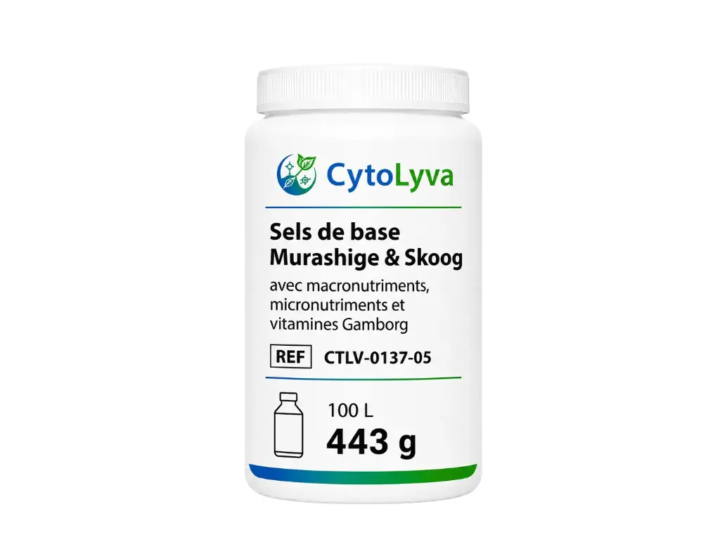 Murashige & Skoog Basale Zouten met Macronutriënten, Micronutriënten en Gamborg's Vitaminen