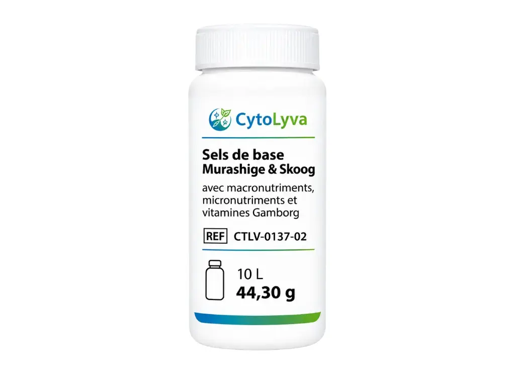 Murashige & Skoog Basale Zouten met Macronutriënten, Micronutriënten en Gamborg's Vitaminen