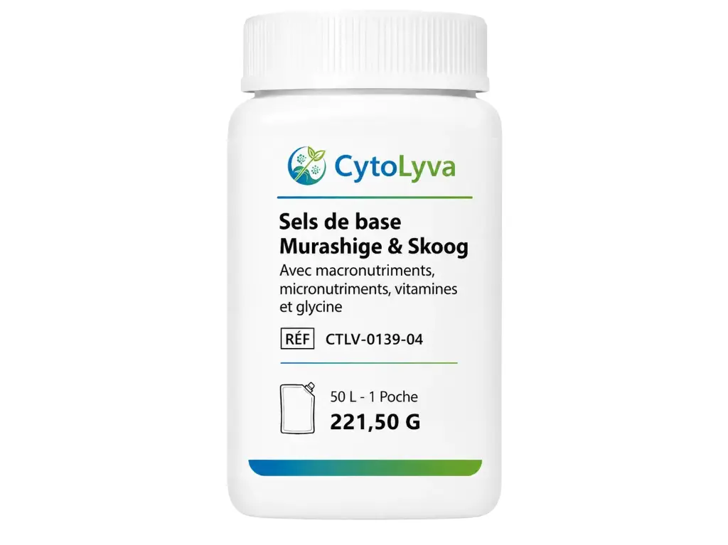 Murashige & Skoog Basale Zouten met Macronutriënten, Micronutriënten, Vitaminen en Glycine
