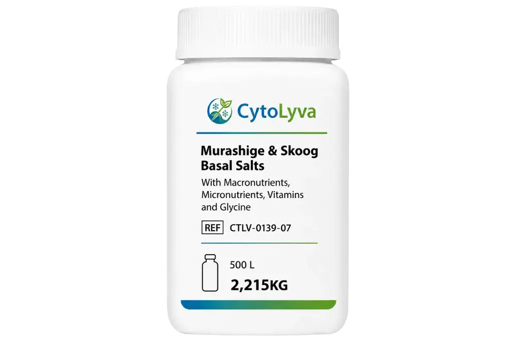 Murashige & Skoog Basal Salts With Macronutrients, Micronutrients, Vitamins and Glycine