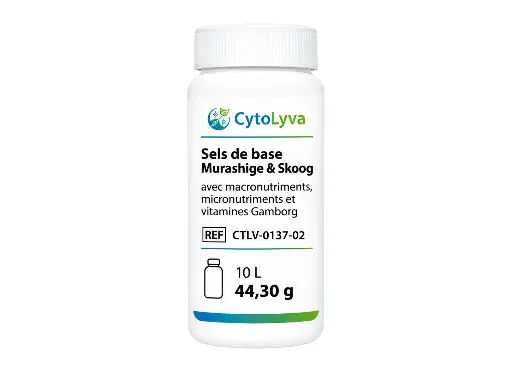 [CTLV-0137-02] Murashige & Skoog Basal Salts With Macronutrients, Micronutrients and Gamborg's Vitamins
