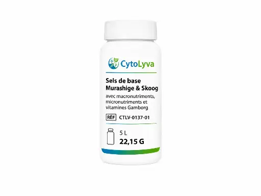 [CTLV-0137-01] Murashige & Skoog Basal Salts With Macronutrients, Micronutrients and Gamborg's Vitamins