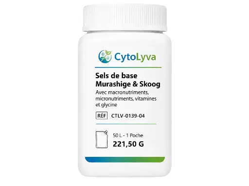 [CTLV-0139-04] Murashige & Skoog Basal Salts With Macronutrients, Micronutrients, Vitamins and Glycine